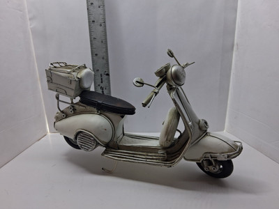 Cream Colored Metal Vespa decoration
