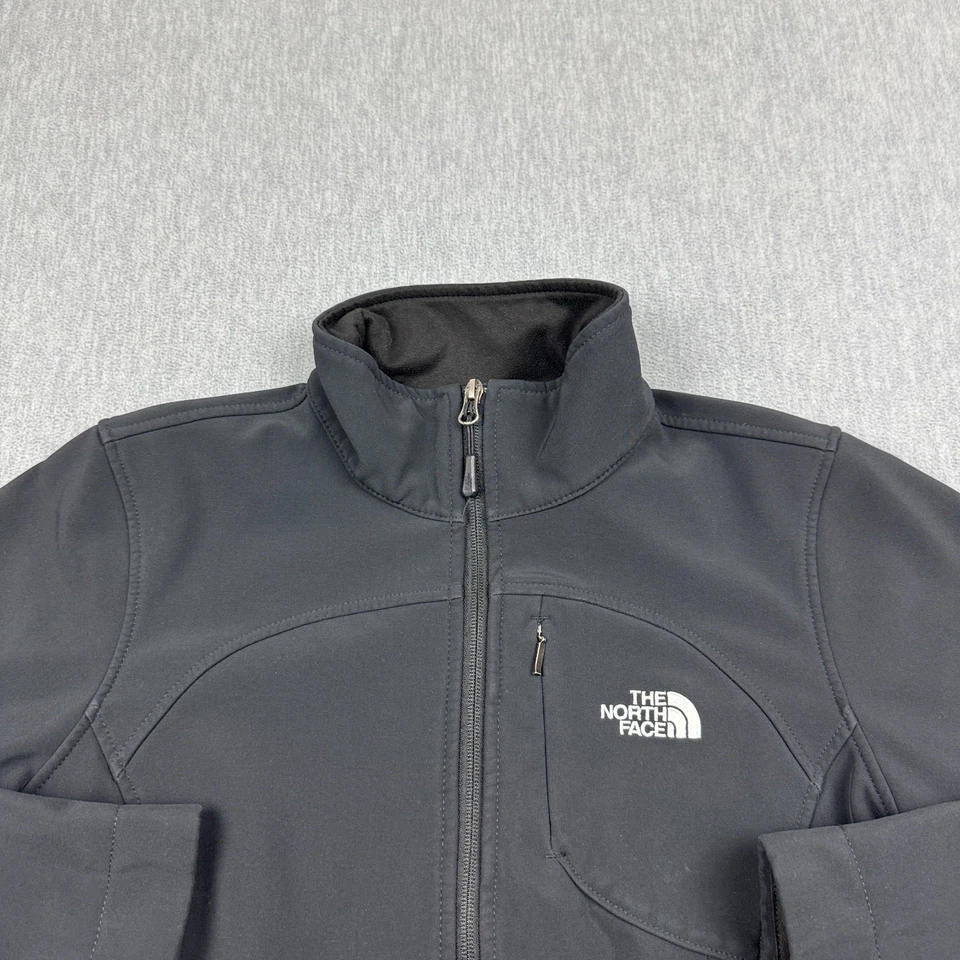 Chaqueta para mujer The North Face mediana negra Apex Bionic Softshell abrigo con cremallera completa Foto 2 de 4