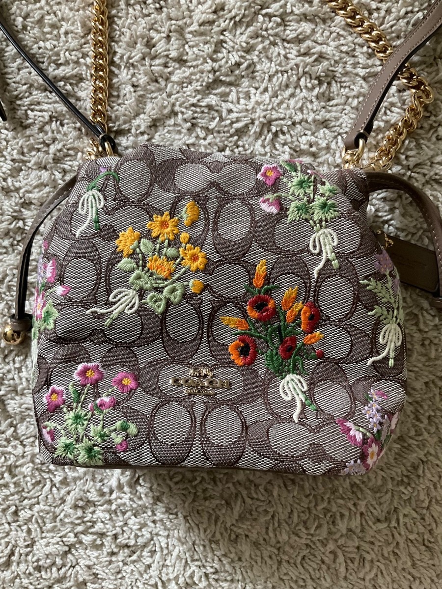 COACH Faye Mini Drawstring Bag In Signature Jacquard Floral