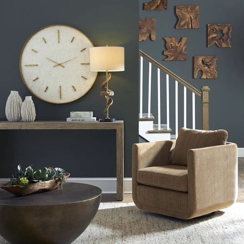 Uttermost 23878 Abound 30"W Hardwood Framed Polyester Accent - Ginger - Picture 5 of 6