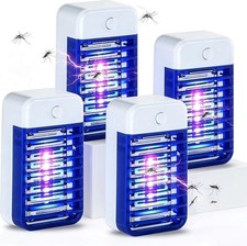 Bug Zapper Indoor 4 Pack Electric Fly Zapper Mosquito Killer Lamp with UV Light