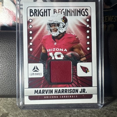Marvin Harrison Jr. 2025 Luminance Bright Beginnings Jersey Patch Card 