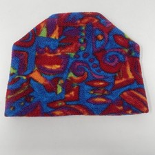 LL Bean Kid's Beanie Hat Multicolored Fleece Youth L / XL