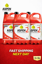 Aspen 2 – 3 x 5L Ready-Mixed 2-Stroke Fuel | Clean Burn | Long Life