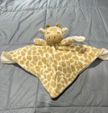 Carters Lovey Soft Giraffe Baby Security Blanket Pacifier Holder Plush Soft Toy