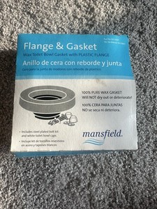 Mansfield Wax Toilet Bowl Flange & Gasket ONLY (no Bolts Or Caps)