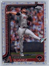 2025 Topps Chrome Logofractor Edition Eugenio Suárez #48 Arizona Diamondbacks