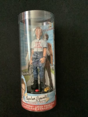 Napoleon Dynamite Vote for Pedro 8'' Talking Doll Figure Says 18 Lines 2005 READ