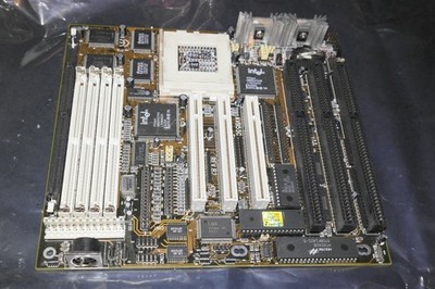 Sockel 7 Baby AT Mainboard ASK Tech AVB55 PCI ISA IDE 430VX SD EDO