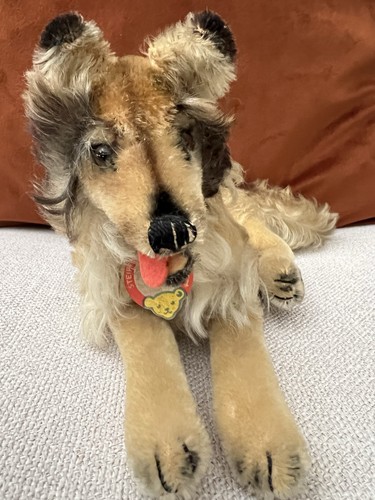 Steiff Collie vintage mohair Dog