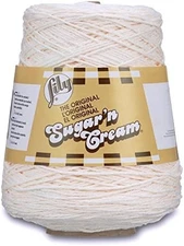 Cotton Cone Yarn Ecru for Knitting and Crafts