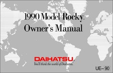 1990 Daihatsu Rocky Owners Manual Owner User Guide Book Se Sx Handbook