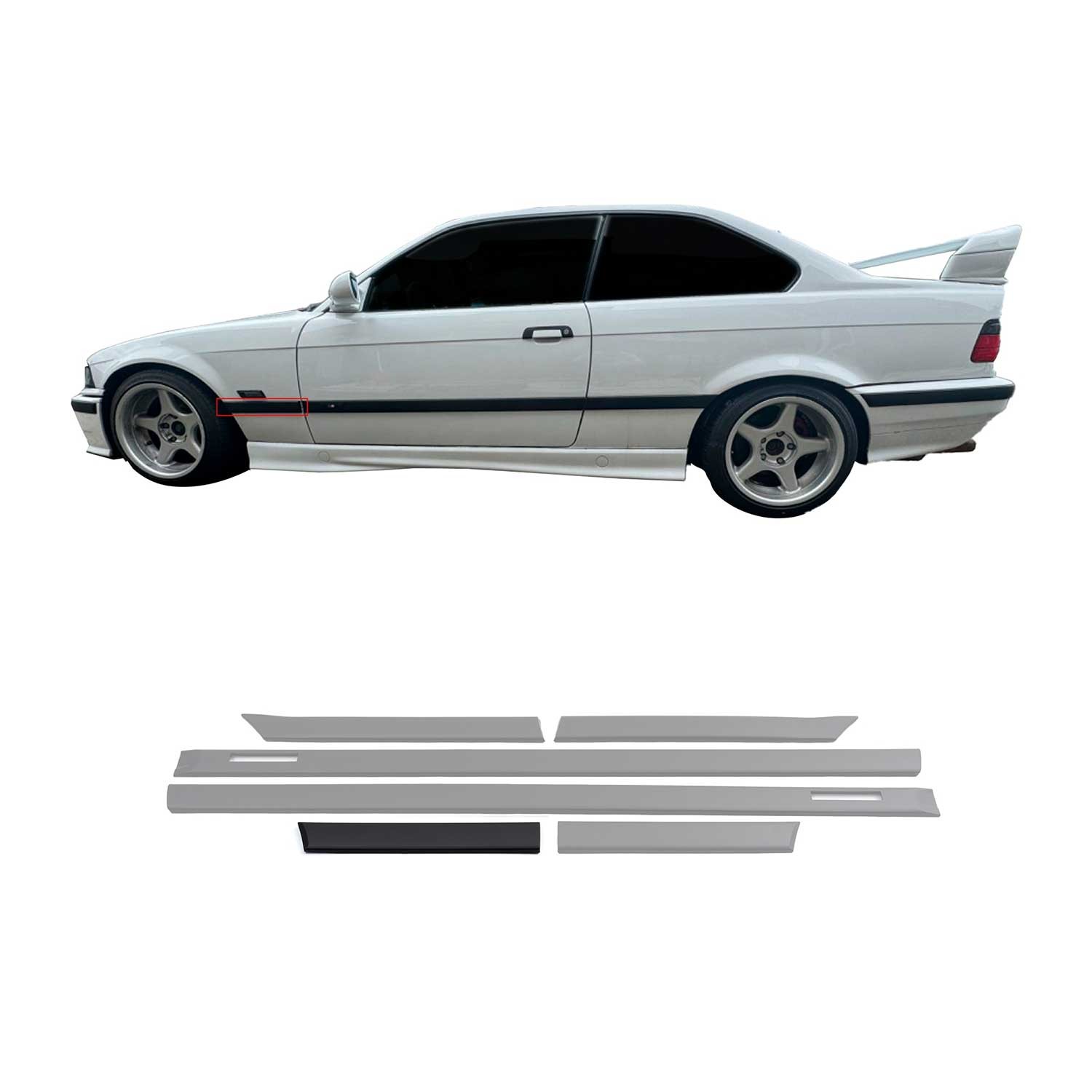 Garnitures de portière pour BMW E36 finition origine pour Coupé et Cabriolet
