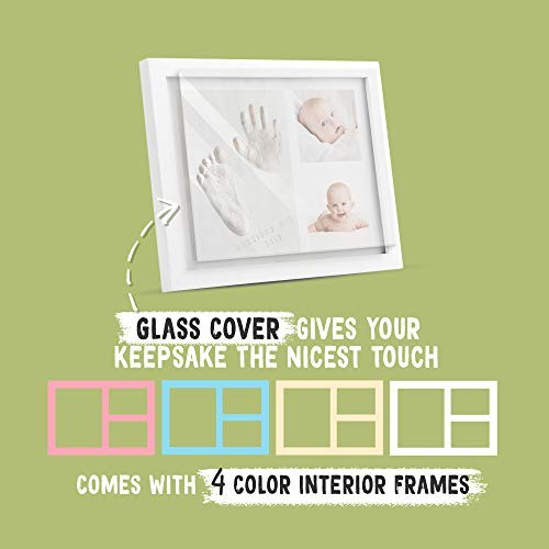 Baby Handprint Footprint Keepsake Kit - Baby Prints Photo Frame Alpine White - Picture 7 of 7