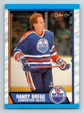 #229 Randy Gregg 1989-90 O-Pee-Chee Edmonton Oilers