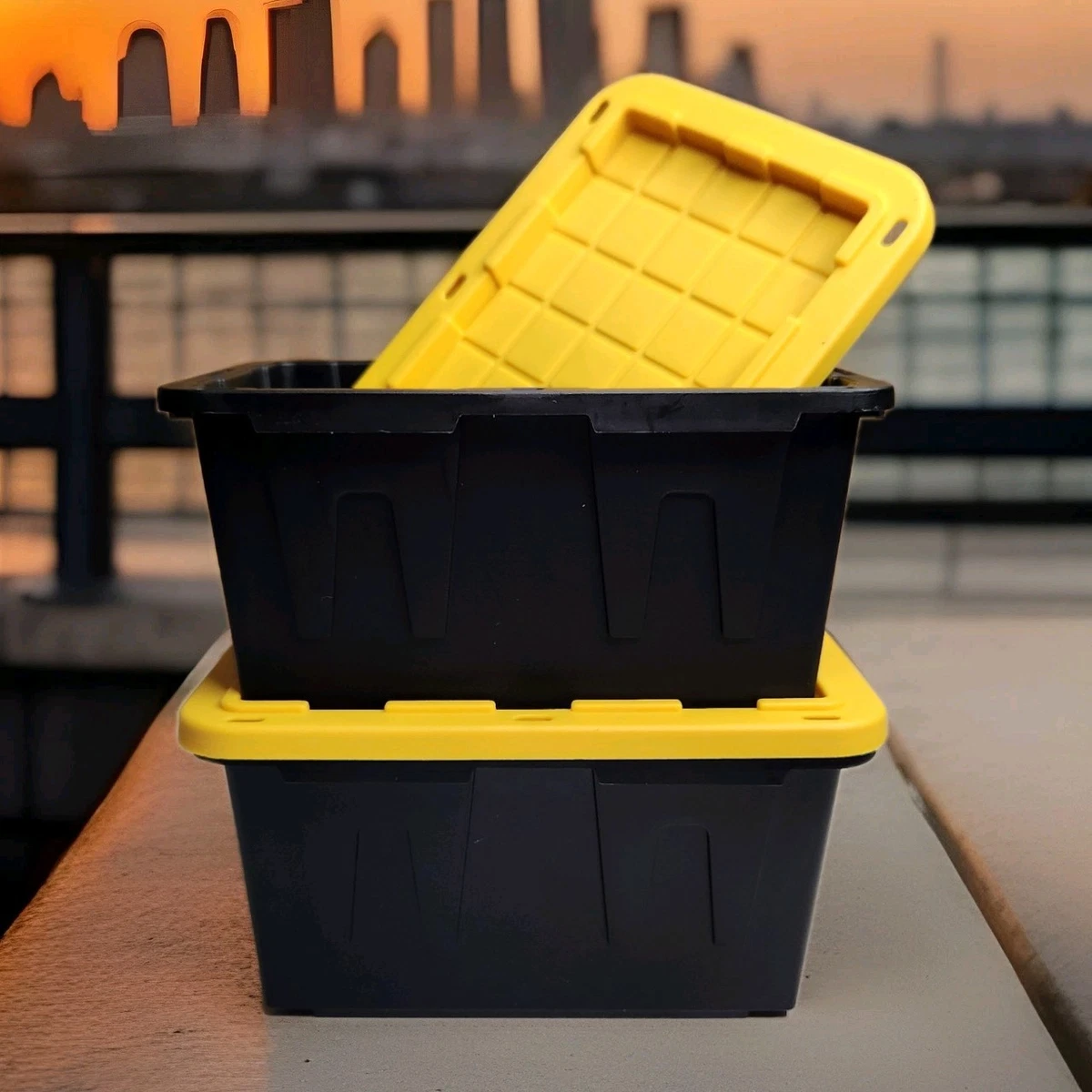 Yellow Plastic Home Storage Boxes for sale | eBay
