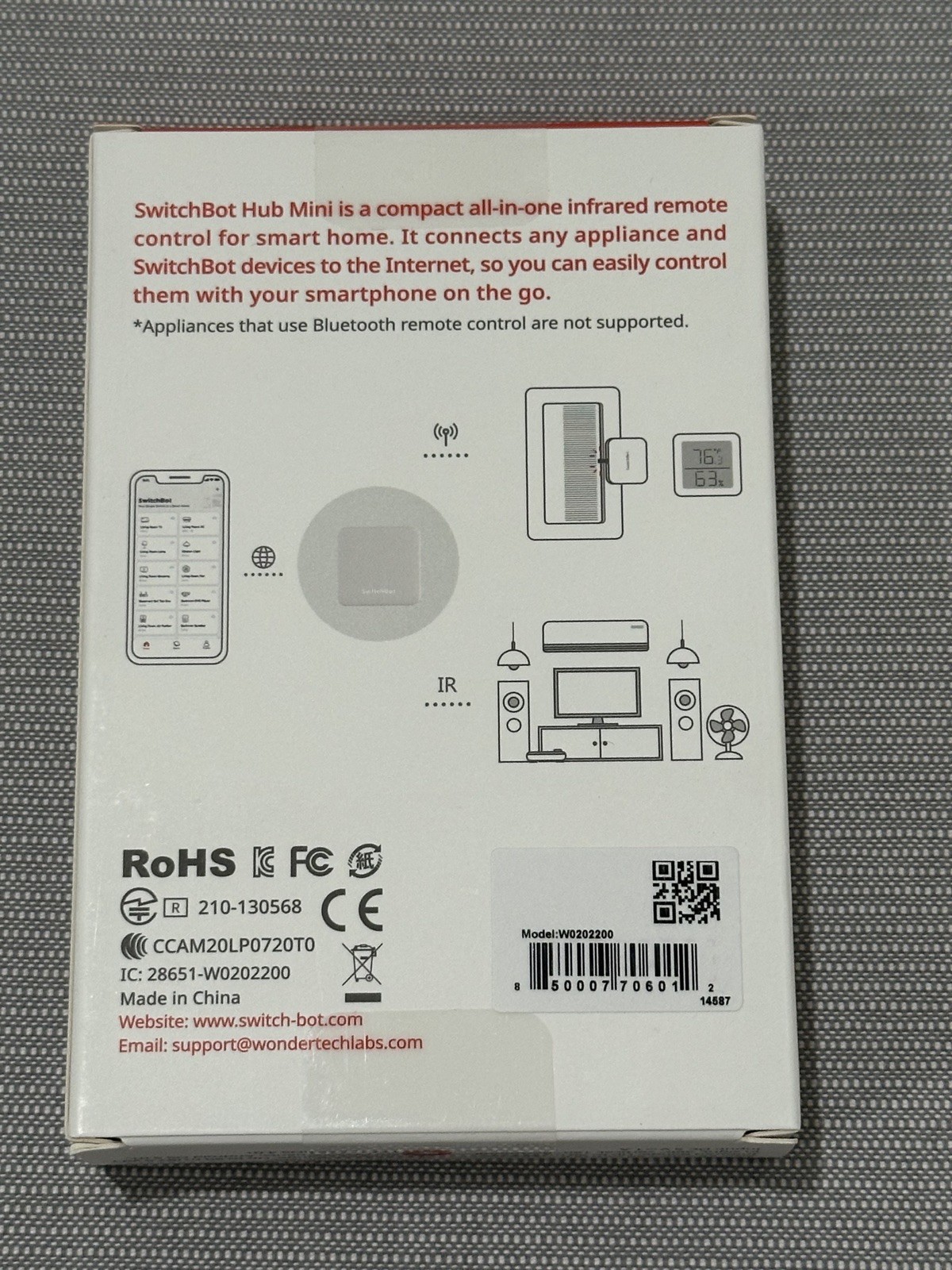 SwitchBot Hub Mini Smart Remote Home Control IR Blaster - NEW