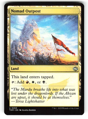 #ad Nomad Outpost #263 NM U TDM Magic MTG $1.99