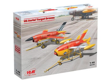 ICM 48399 1/48 US Aerial Target Drones Plastic Model Kit