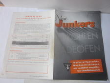 31000 Prospekt Neue Junkers Kohlen Badeöfen Mai 1940 12 Seiten K 100 120 gut