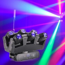 6 Head LED RGB Moving Head Stage Lighting Beam Laser Bar Disco Party DJ Light