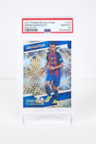 2017 Panini Revolution Soccer Sergio Busquets Base "galactic" Case Hit SSP PSA10