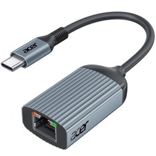 Adaptador Acer USB C a Ethernet, Plug and Play RJ45 Tipo C Red Origen