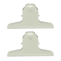 "2Pcs Extra GroßE BüRoklammern, 3.9\" Metall FüR Chip Clips, Helle Beige"
