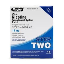 Rugby Clear Nicotine Transdermal System Patch Step Two - 14mg