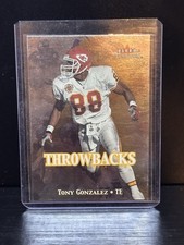 Fleer Tradition 2000 Tony Gonzalez Throwbacks Insert #18 T Kansas City Chiefs