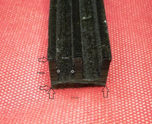 COMPATIBILE CON INNOCENTI MINI CLUBMAN 1969-> CANALINO 2 GOLE SCORRIVETRO VETRO - Imagen 2 de 2