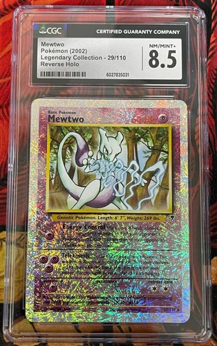 Mewtwo - Reverse Holo - Legendary Collection - 29/110 - CGC 8.5 NM/Mint+