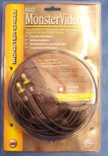 MONSTER S-VIDEO CABLE 8M - MONSTER S-VIDEO 2 HIGH PERFORMANCE S-VIDEO CABLE - Picture 2 of 6