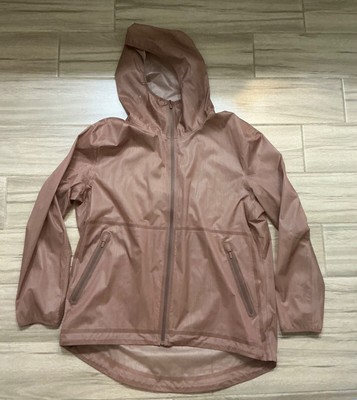 Lululemon Sheer Joy Waterproof Jacket Pink Spanish Oak Size 12 New With Out Tags