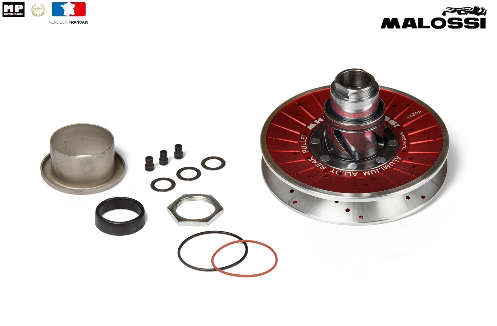 Correcteur de couple alu Malossi Over Range pour maximiser la reprise du Bws