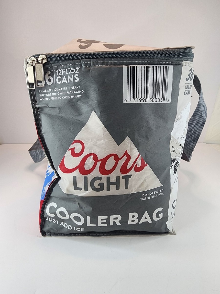 coors light yeti cooler bag Coors Light Cooler Bag Holds 36 12oz Cans Just Add Ice Zipper Beer Tote  Soft
