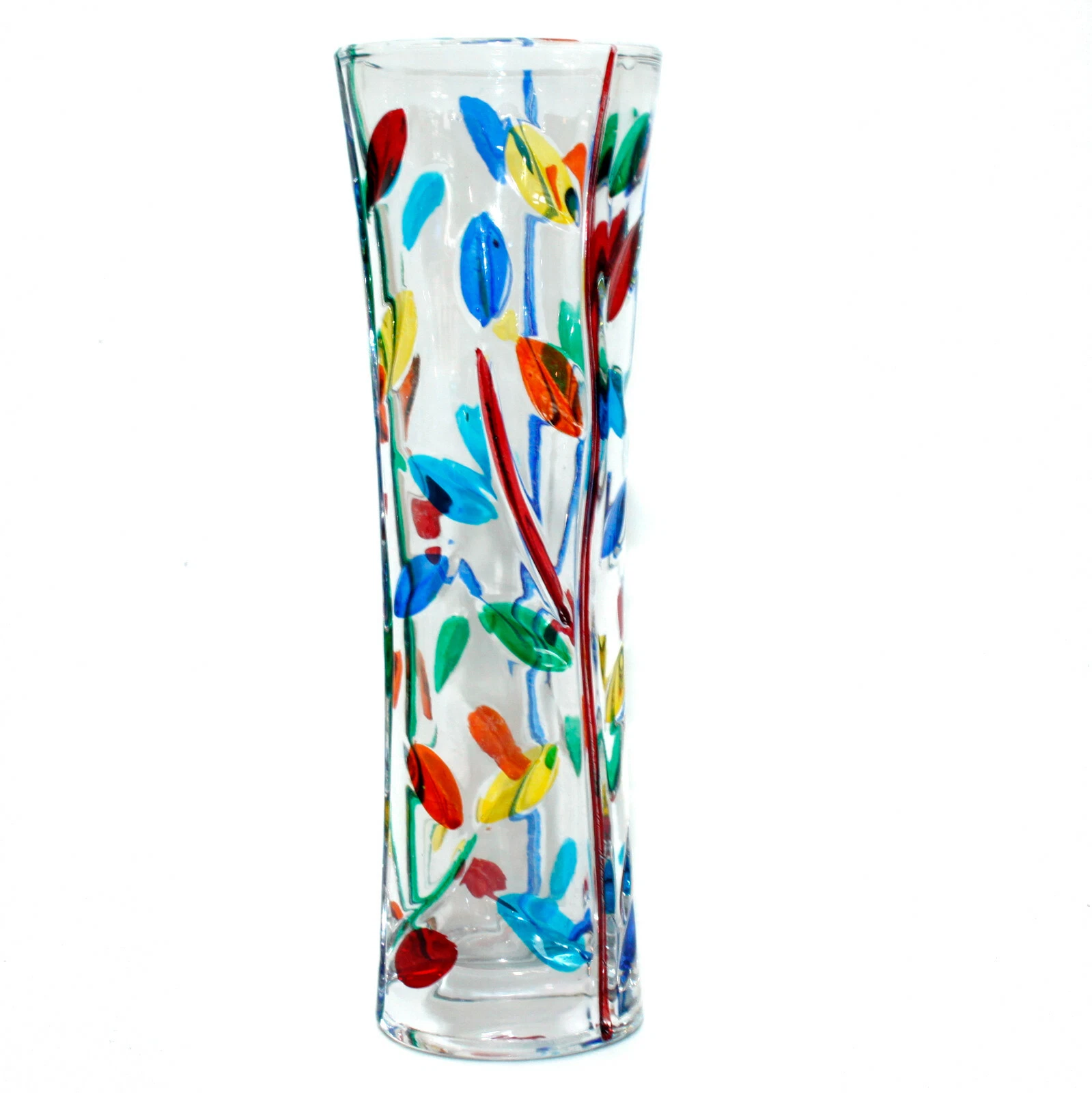 Murano Glass Vase Multi Coloured Flower Hand Made Millefiori 19cm High
Opens in a new window or tab