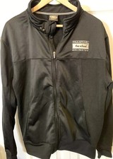 Paul Mitchell Jacket Sz L Black The School Arlington Windbreaker Athletic Wear