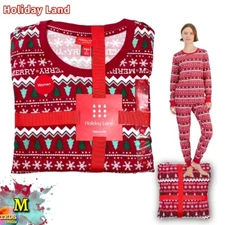 NWD Holiday Lane M Merry Mix It Cotton Matching Family Pajamas Set 100189396