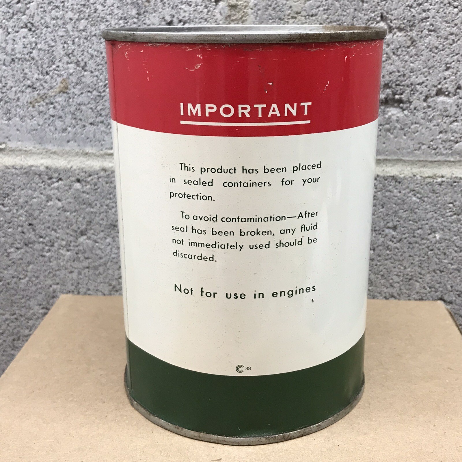 Vtg 1940s 50s Sinclair ATF Automatic Transmission Fluid 1 Quart Oil Can