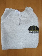 Vintage The Manhattan Brewery Company SoHo sweatshirt Men's L Gray 50/50 USA