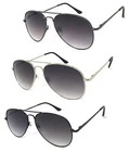 Retro Pilot Full Lens Magnified Tinted Sun Readers Reading Sunglasses UV400