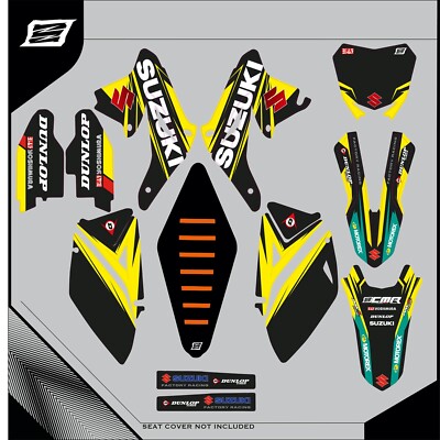 Grafik Aufkleber Kit Suzuki RMZ 250 2010 bis 2017 10 11 12 13 14 15 16 17