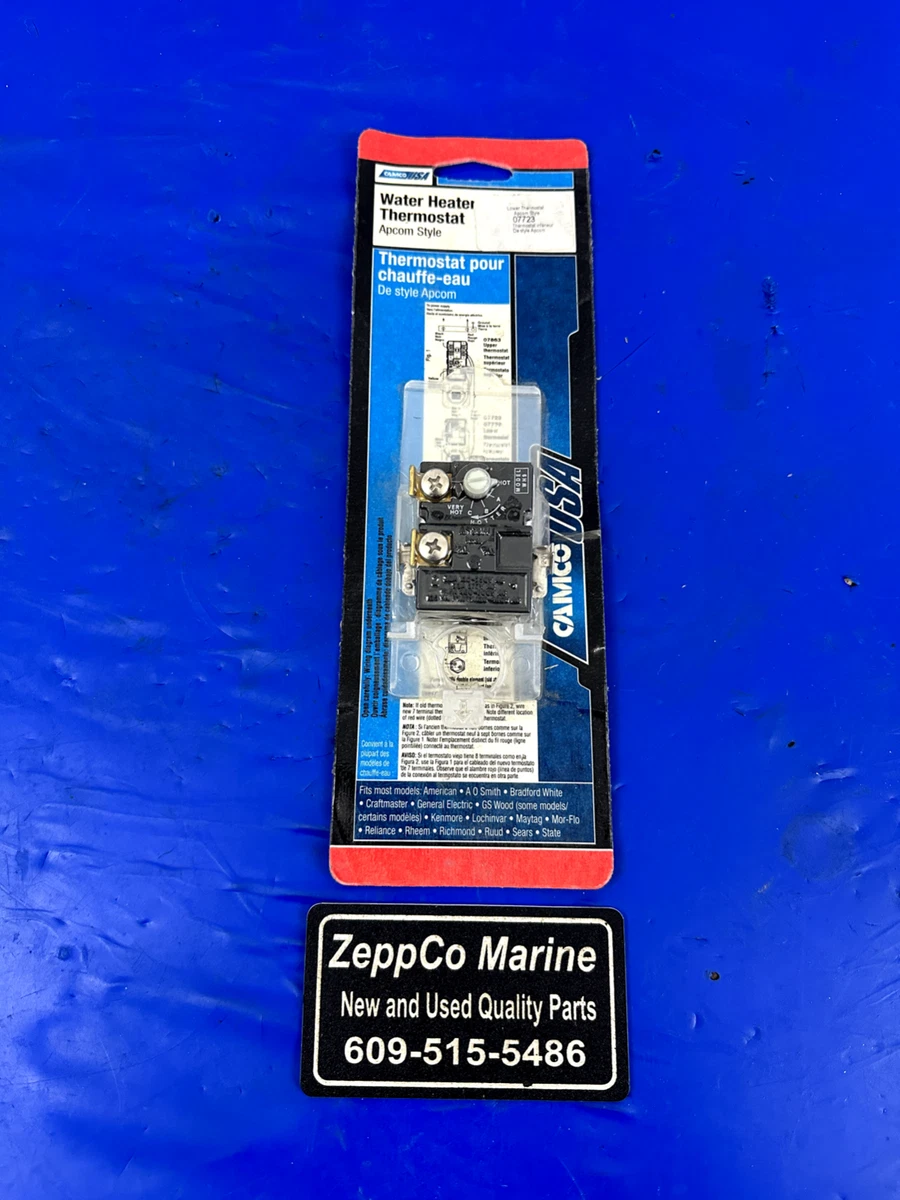 CAMCO USA Water Heater Lower Thermostat #07723 - WH9 New-Sealed W  Instructions | eBay