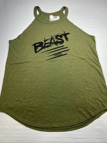 Military Green Rocker Tank Top 