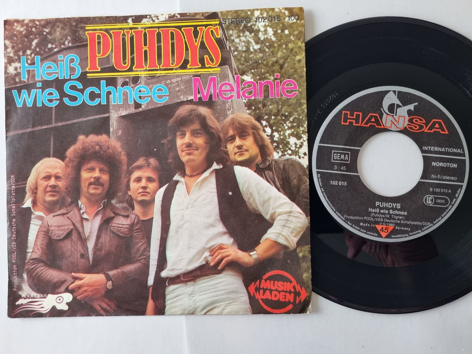 Puhdys - Heiß Wie Schnee / Melanie 7'' Vinyl Germany
