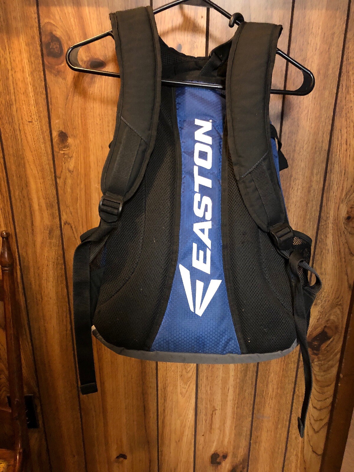 Easton Baseball Backpack Glove Zone Youth Blue Gray Black Bat Bag