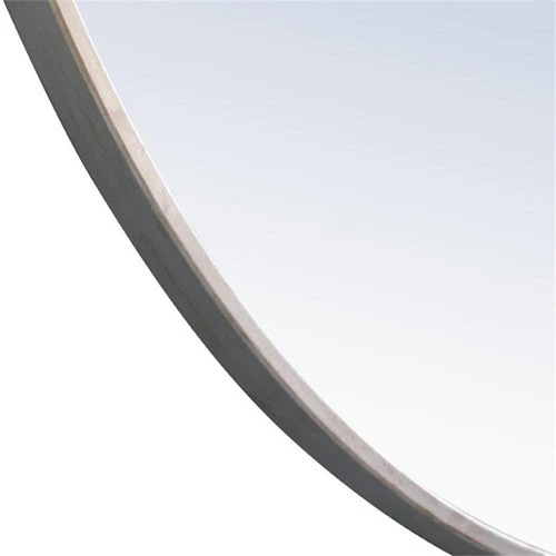 Elegant Decor Eternity 48" Round Metal Frame Mirror in Silver - Picture 7 of 10