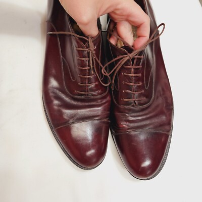 Salvatore Ferragamo Men\'s Padova Oxford‎ Sz 13 B Merlot Calfskin Dress Shoe FLAW Salvatore Ferragamo Men main image 2