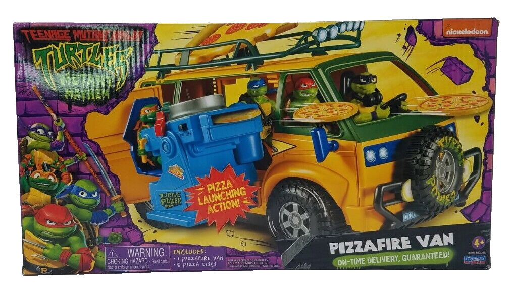 PIZZA FIRE VAN TMNT NINJA TURTLES MUTANT MAYHEM PLAYMATES 2023